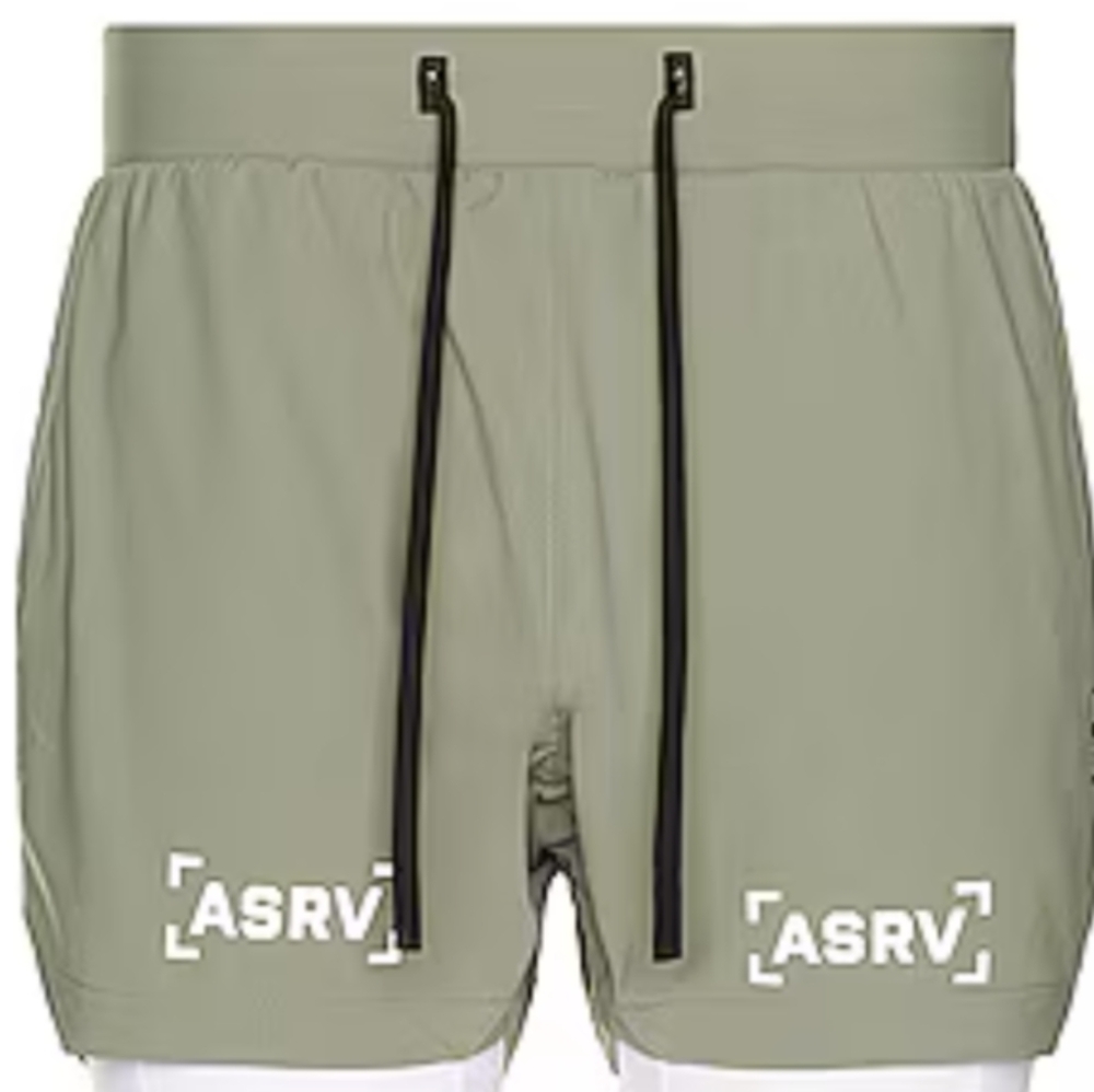 ASRV tetra-lite 5” Light Green Mens shorts Size Medium